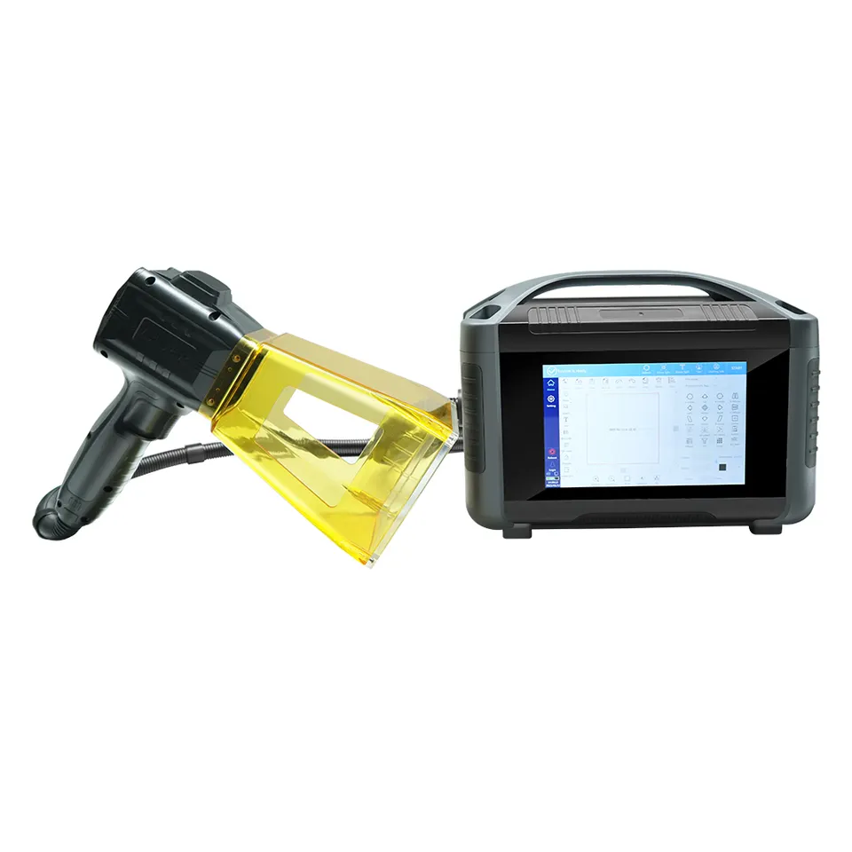 20w 30w Small type handheld laser marking machine for metal and plastic