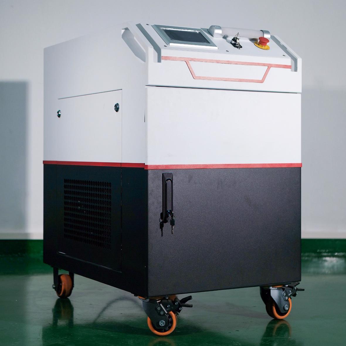 water-cooled precision laser cleaning system laser rust removal raycus 1kw 140mm cleaning range