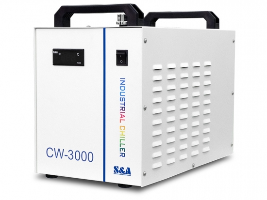 Portable Industrial Air Cooled Chillers For Co2 Laser Tube S&A Teyu CW-3000
