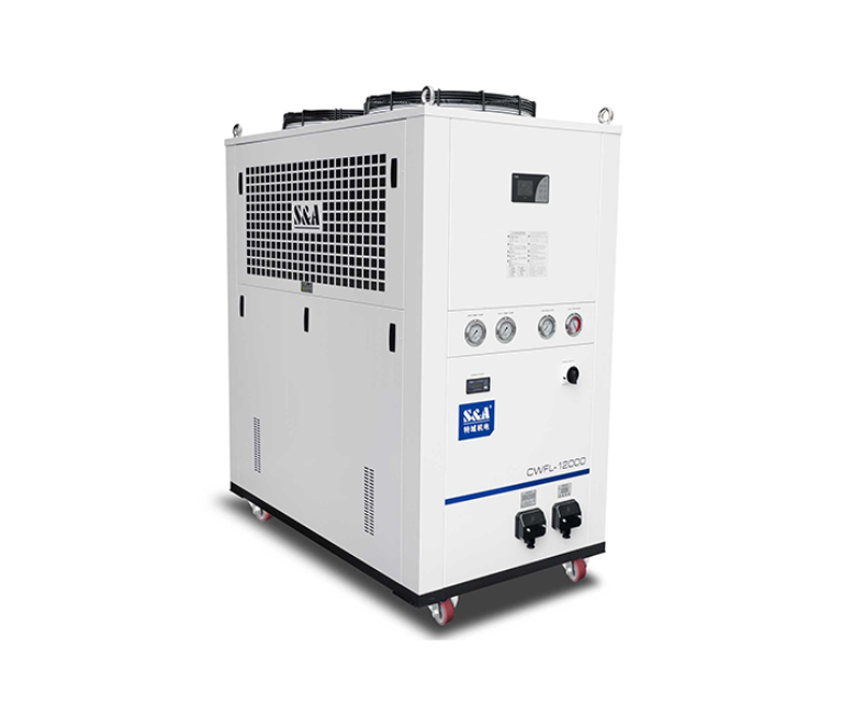 12KW Fiber Laser Source Dual Channel Water-cooled Chiller System S&A CWFL-12000