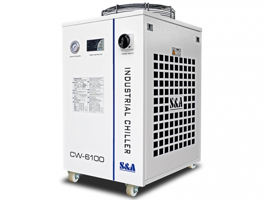 S&A Teyu CW-6100 co2 glass laser tube water chiller systems with excellent refrigeration performance