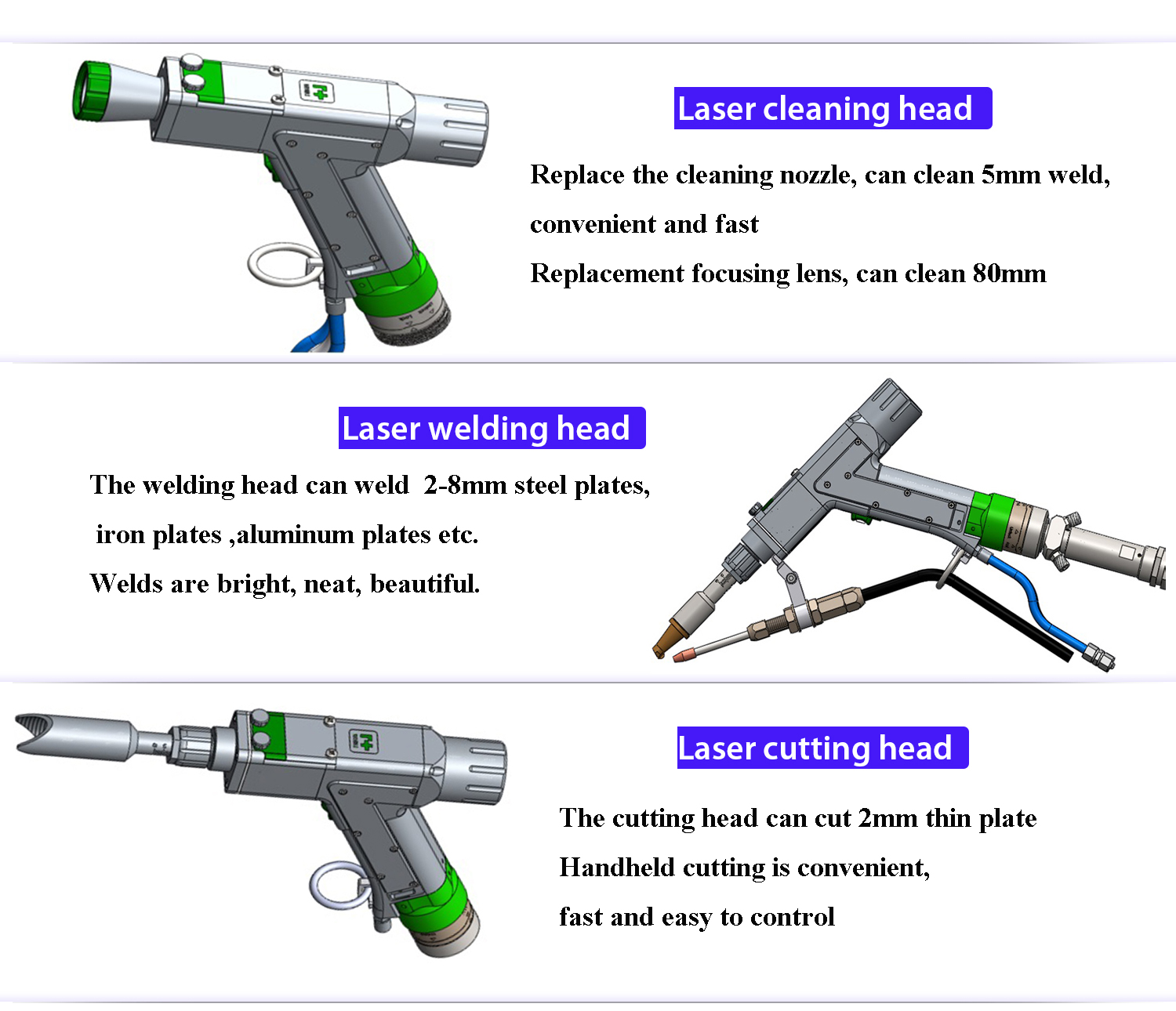 raytoollaser welding machine welding head