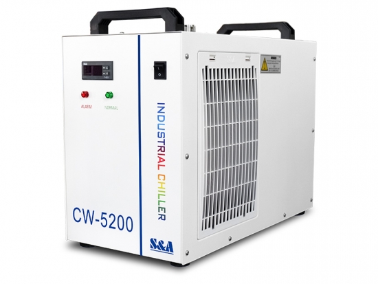 Sealed CO2 Laser Tube Water Chiller 220V 50/60Hz S&A Teyu CW-5200T Series water chiller