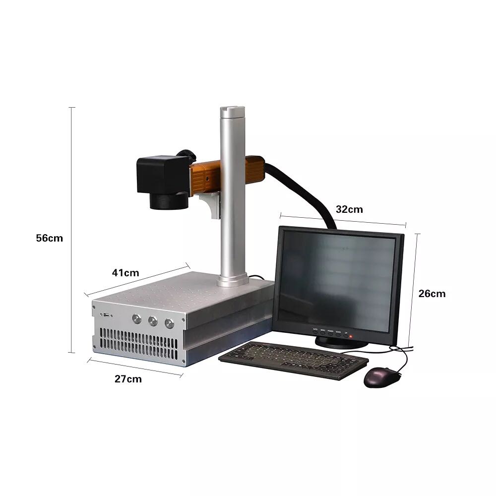 Portable Mini Fiber Laser Marking Machine Cabinet Frame for Fiber, UV Source OEM ODM Acceptable
