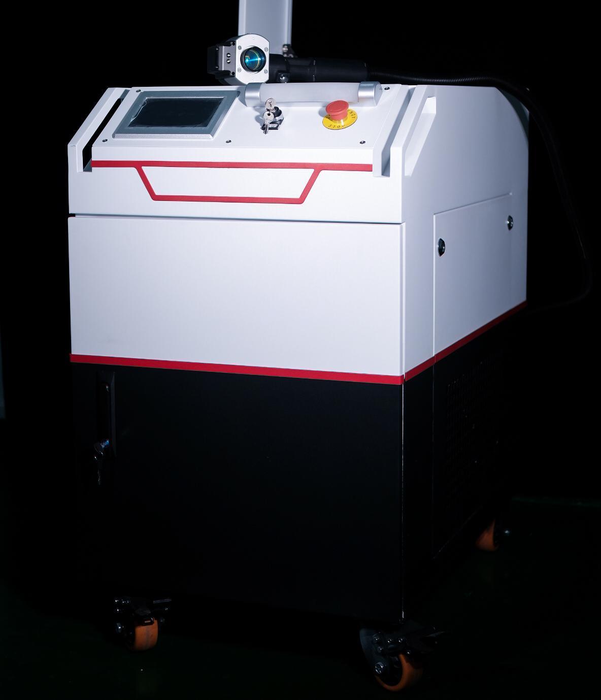 water-cooled precision laser cleaning system laser rust removal raycus 1kw 140mm cleaning range