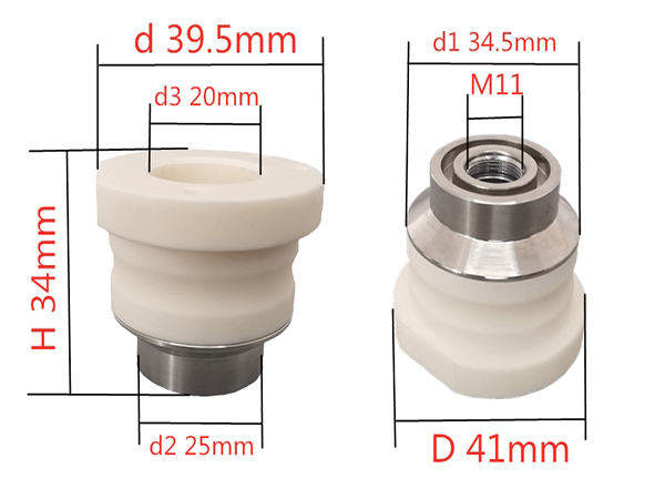 Ceramic Holder/Body Porad White version for PORAD BTL640/BTL641/BTL831 cutting head