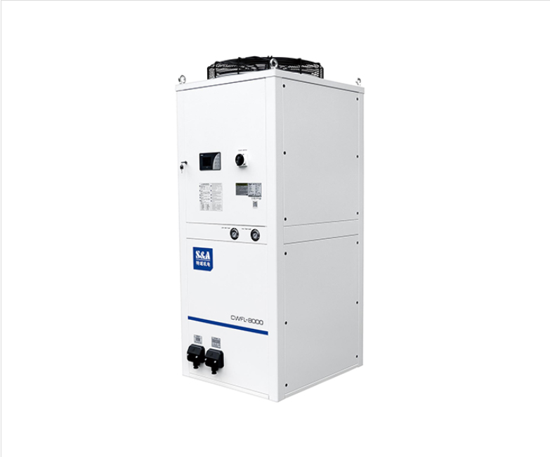 8kw High Power Fiber Laser And Cutting Head Dual Channel Water-cooled Chiller System TEYU S&A CWFL-8000
