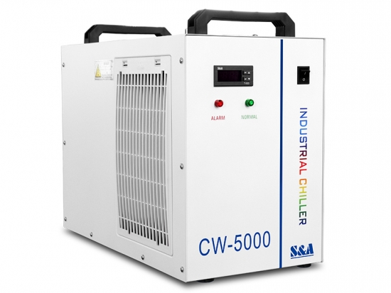 Co2 Laser Chillers 800W Cooling Capacity S&A Teyu CW-5000 co2 laser chille