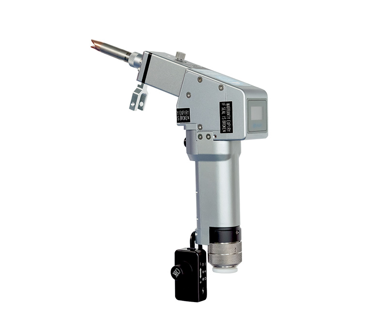 Dual-axis swinging hand-held welding head