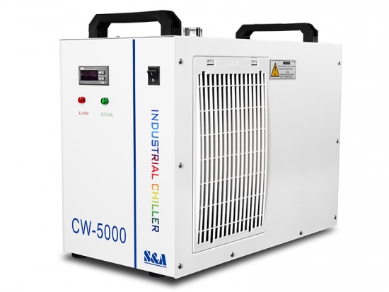 Co2 Laser Chillers 800W Cooling Capacity S&A Teyu CW-5000 co2 laser chille