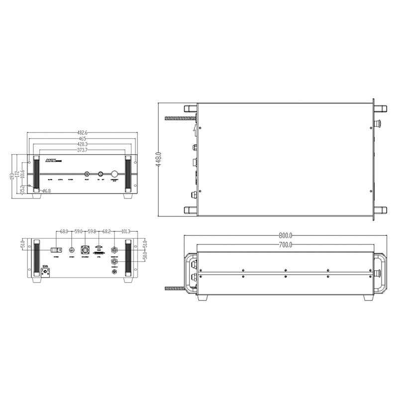 Maxphotonics Single Module CW Fiber Laser Source MFSC-1000， 1500X sizes