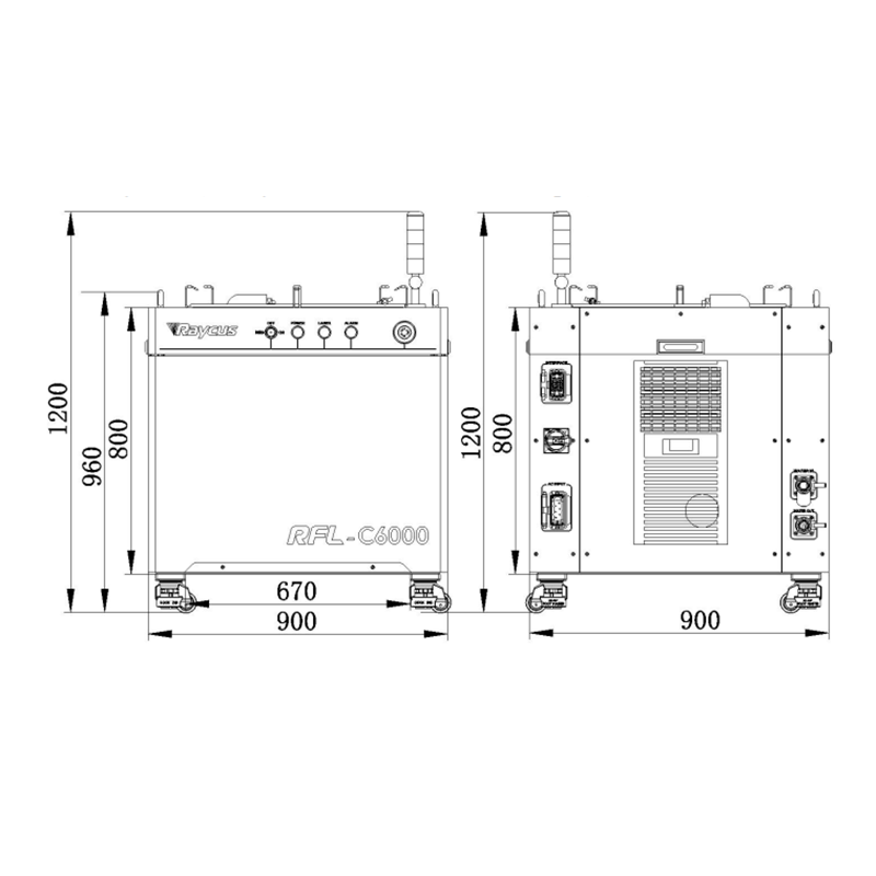  Raycus 8000W 10000W 12000W High Power Continuous Wave Laser Source