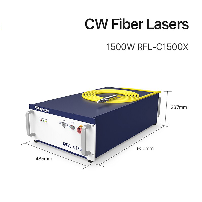 CW Raycus Fiber Laser 1000w 1500w 2000w Laser Cutting Welding Machine Source