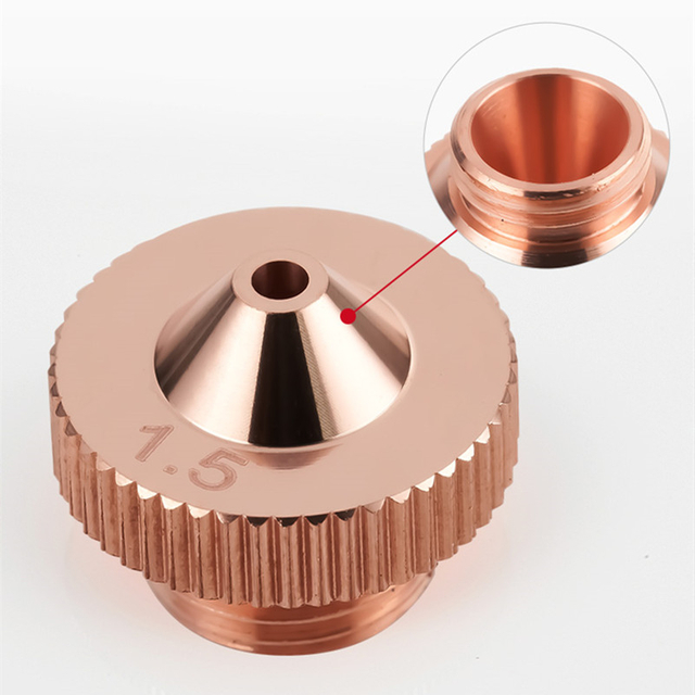 EMPOWER Raytools original laser fine cutting head nozzle single layer M8 universal copper cutting nozzle for Raytools FM220/BT220