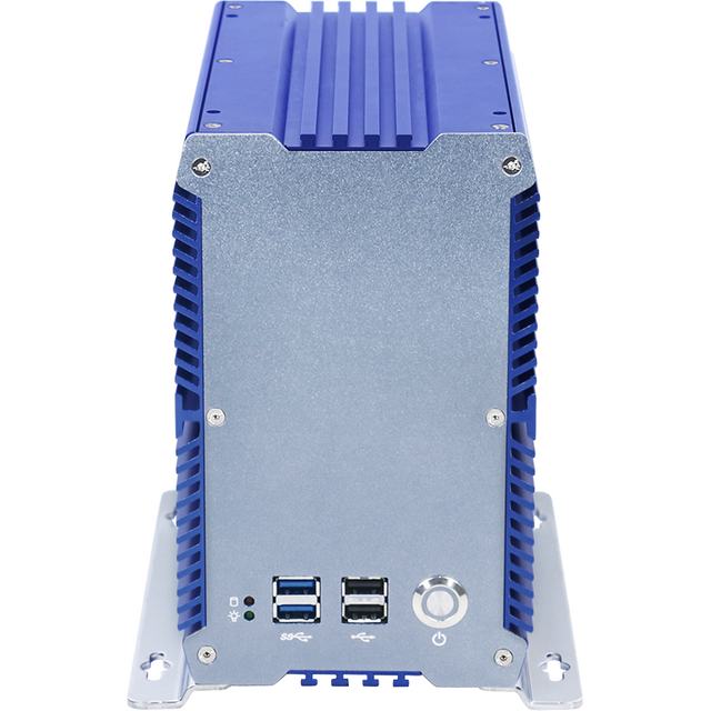 Indusrial PC IBOX-701 Plus Fanless All Aluminum Barebone (Standard Port, 1*PCIE 4X + 1*PCI) with 3867U+ 8GB DDR4+ 128GB SSD