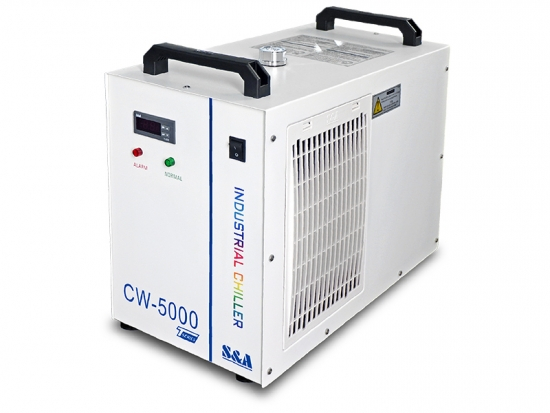 Small CO2 Laser Chiller Unit 220V 50/60Hz CW-5000T series to cool CO2 laser glass tube of small power