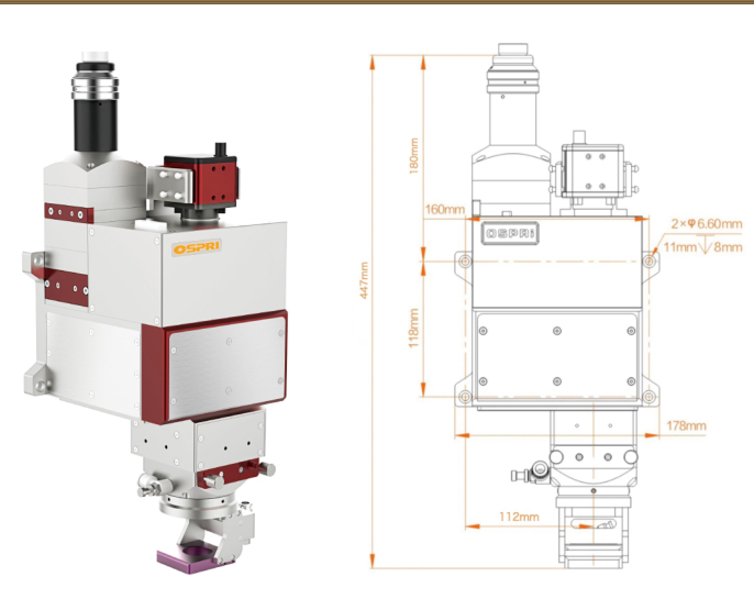 Dual axis swing spot welding head