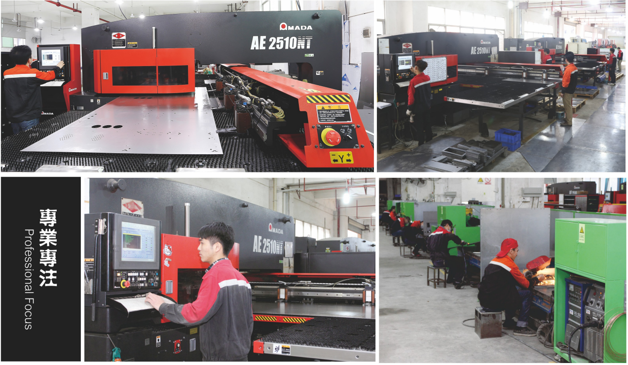 China laser machine equipment cabinet frame mfg