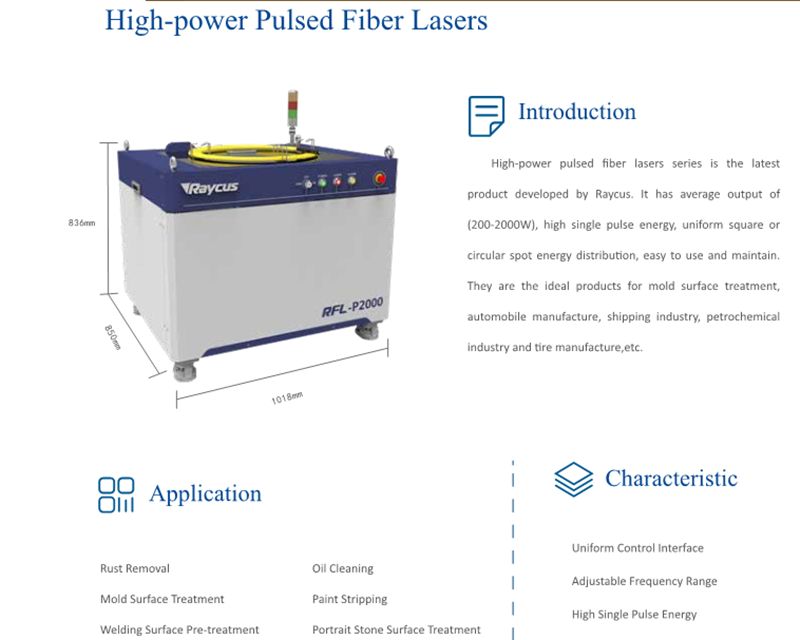 RFL-P300 High Power Pulsed Fiber Laser Sources (2)
