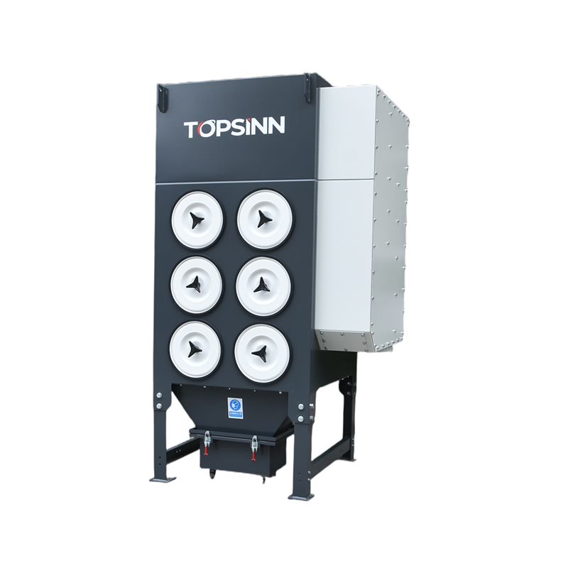 Pulse type industrial dust collector for dust particles