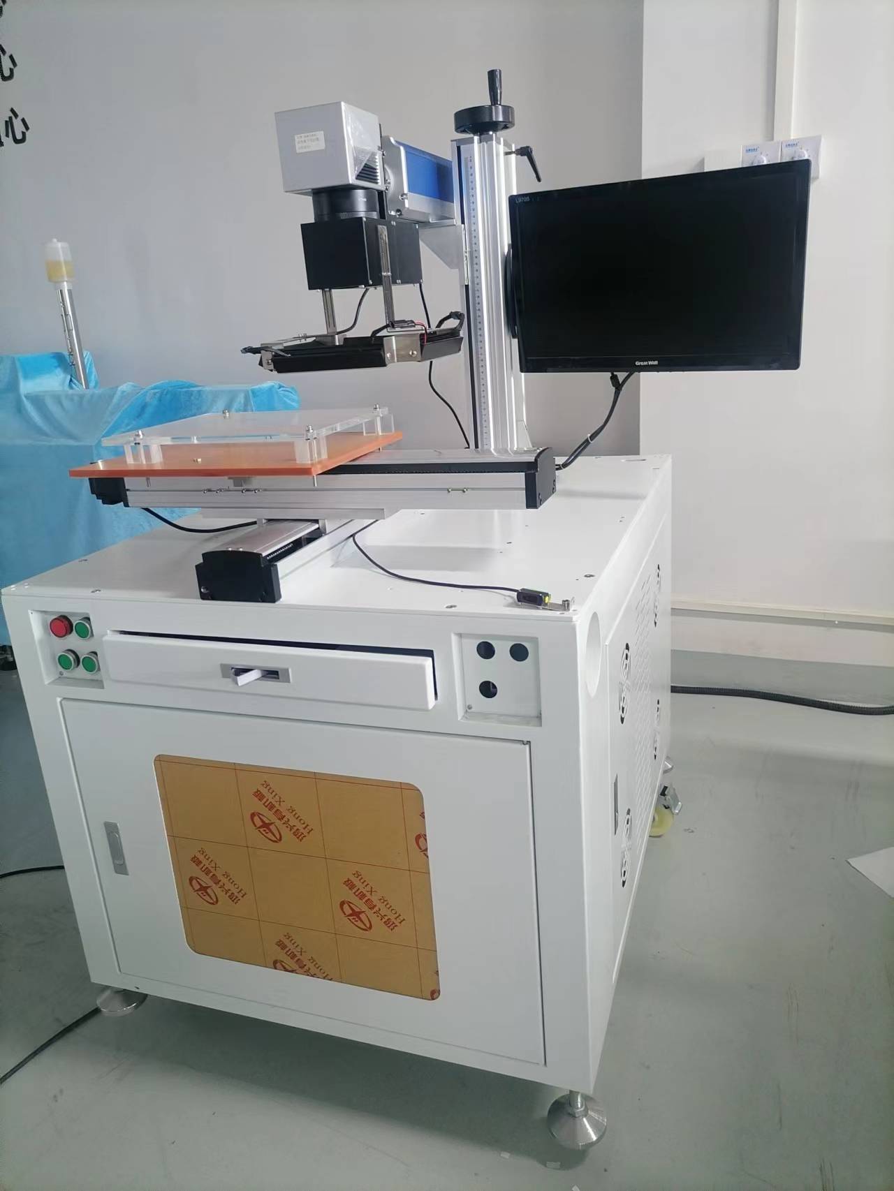 QR code assembly line visual marking machine