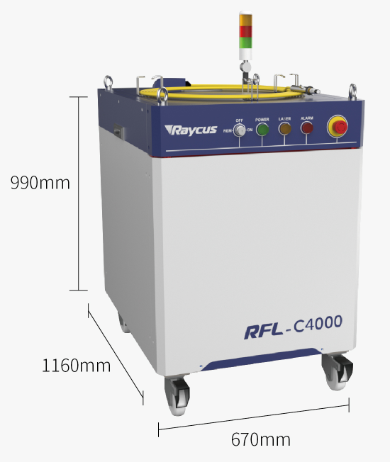 High Power Multi Module Control Raycus CW 4000W 6000W 8000W Fiber Laser Source For Cutting Machine