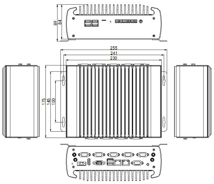 Indusrial PC IBOX-706 Plus Fanless All in One PC Aluminum Structure with I6 6200U