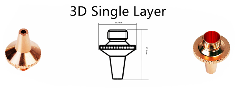 3D Single Layer for Raytools Fiber Laser Cutting Head Parts (2)
