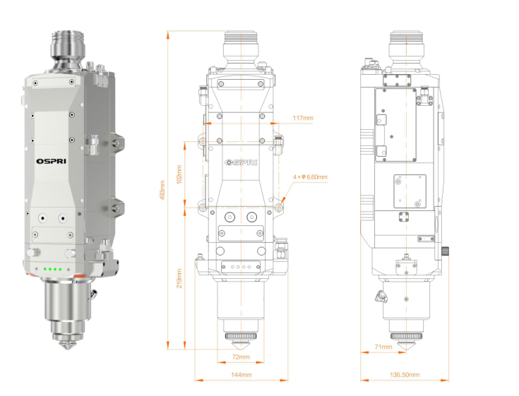Intelligent Autofocus Cutting Head LC1508