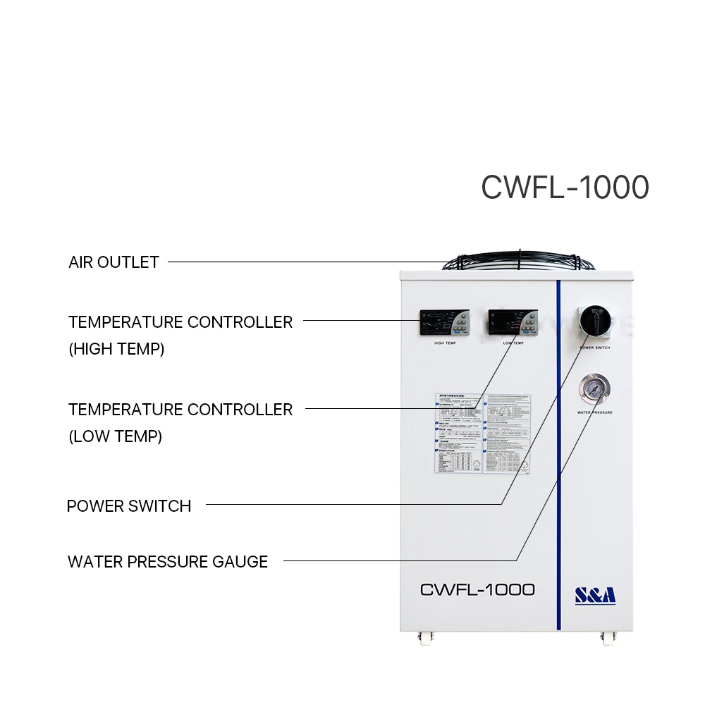 S&A CWFL-6000 Industry Air Water Chiller for Fiber Laser Engraving Cutting Machine