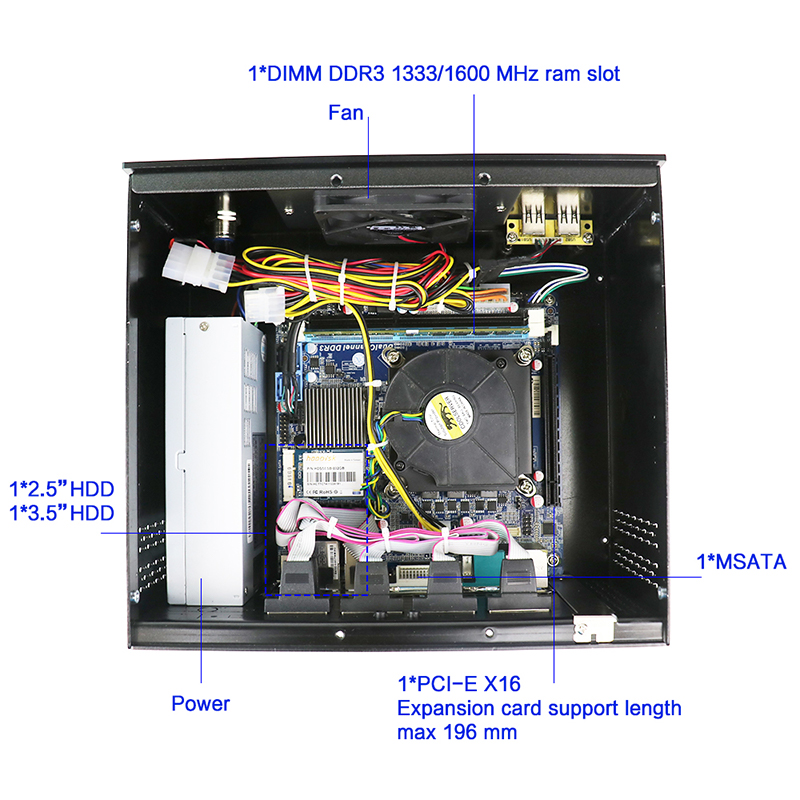 min Indusrial PC ZPC X4-H110 Fanless
